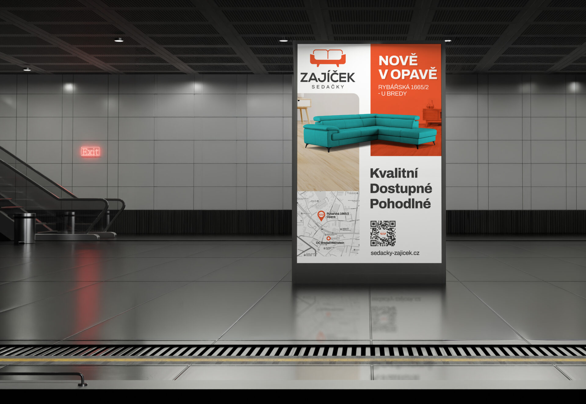 Outdoor reklama Zajíček