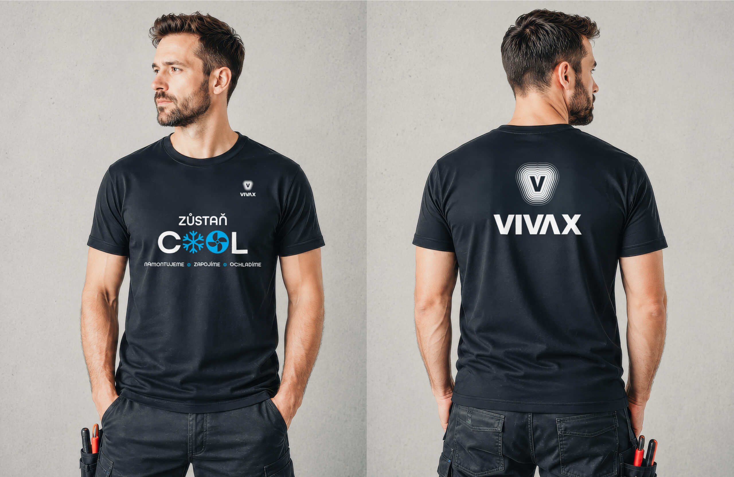 Návrh firemních triček pro VIVAX CZ